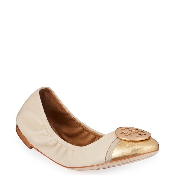 Tory Burch Mini cap-toe ballet flats - Picture 2 of 7